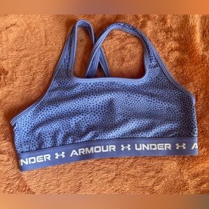 Under Armour Periwinkle Dotted Sports Bra